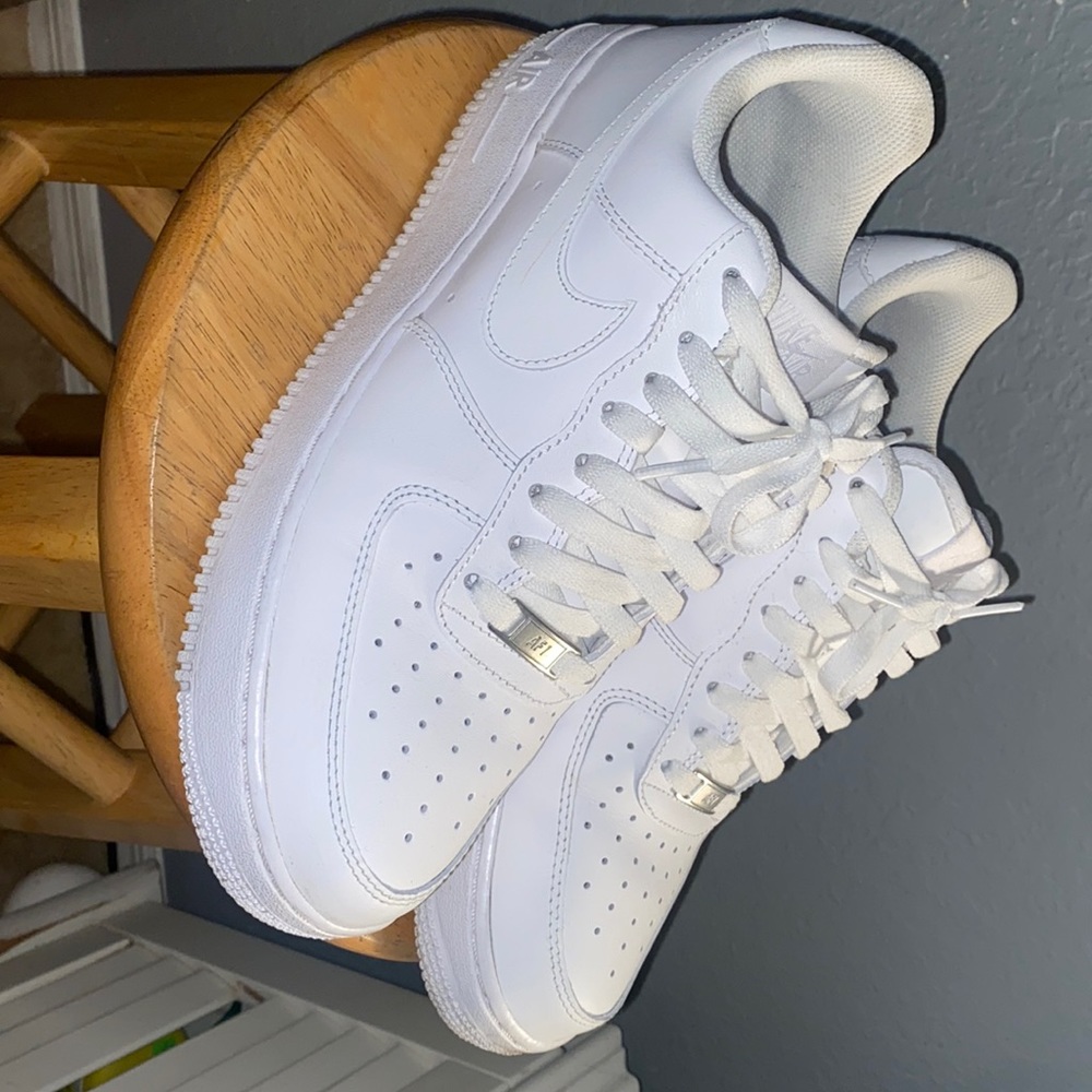 White Low Air Force 1s